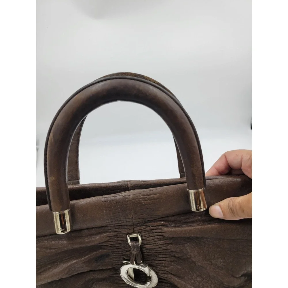 Dior Karenina Aged Lambskin Leather Bag Luxury Handbag Women's Purse - Picture 5 of 13